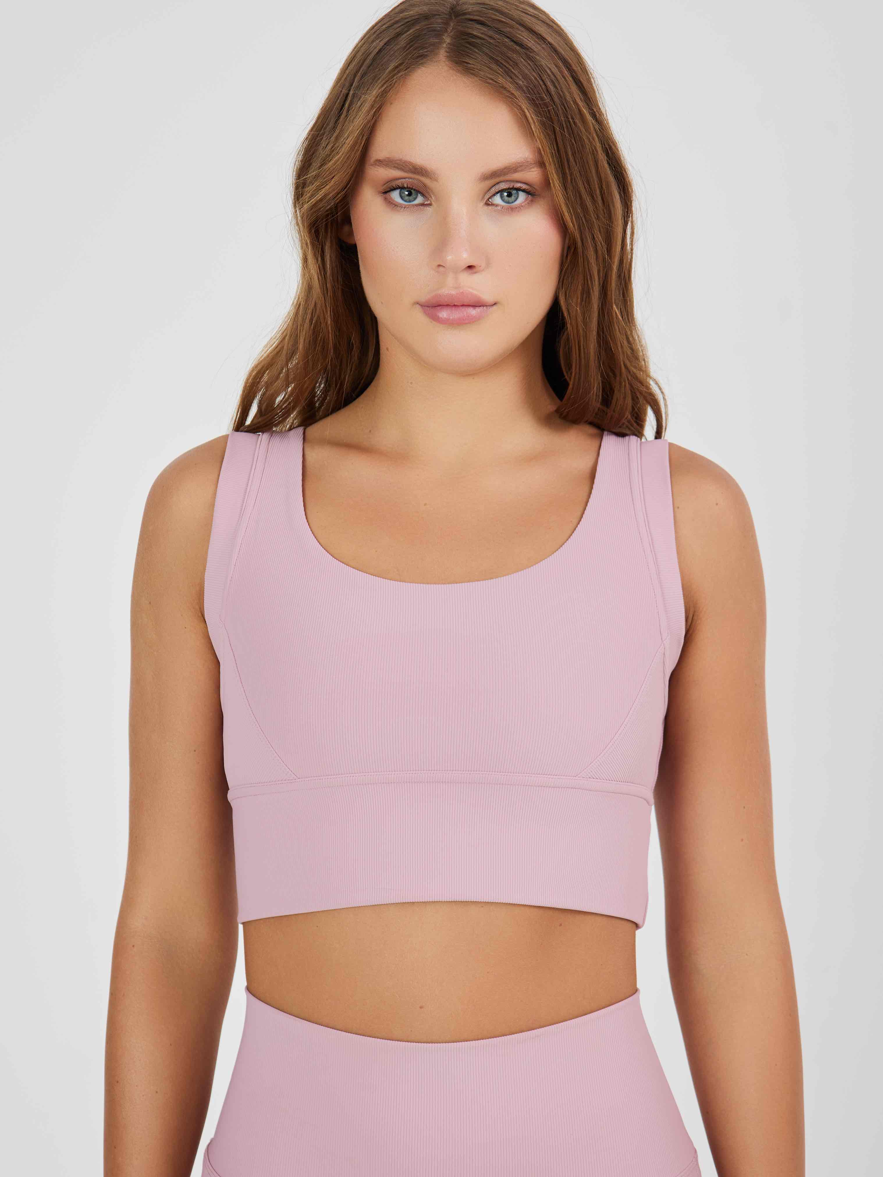 Топ в рубчик из плотной ткани с высокой степенью компрессии