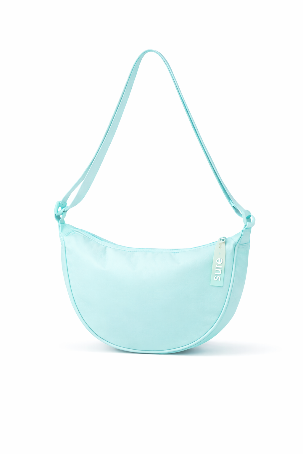 Сумка текстильная полукруглая кросс-боди