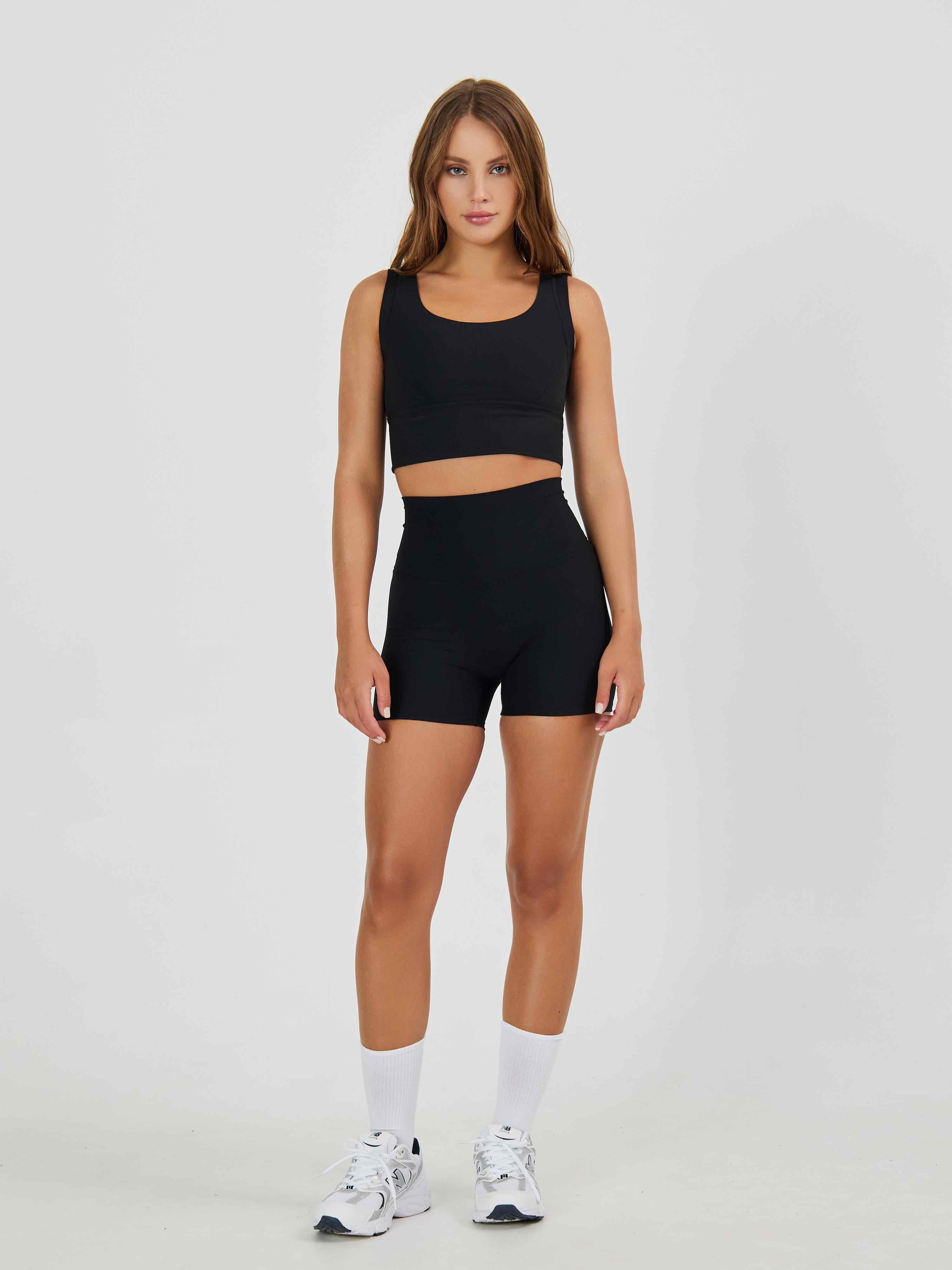 Топ в рубчик из плотной ткани с высокой степенью компрессии