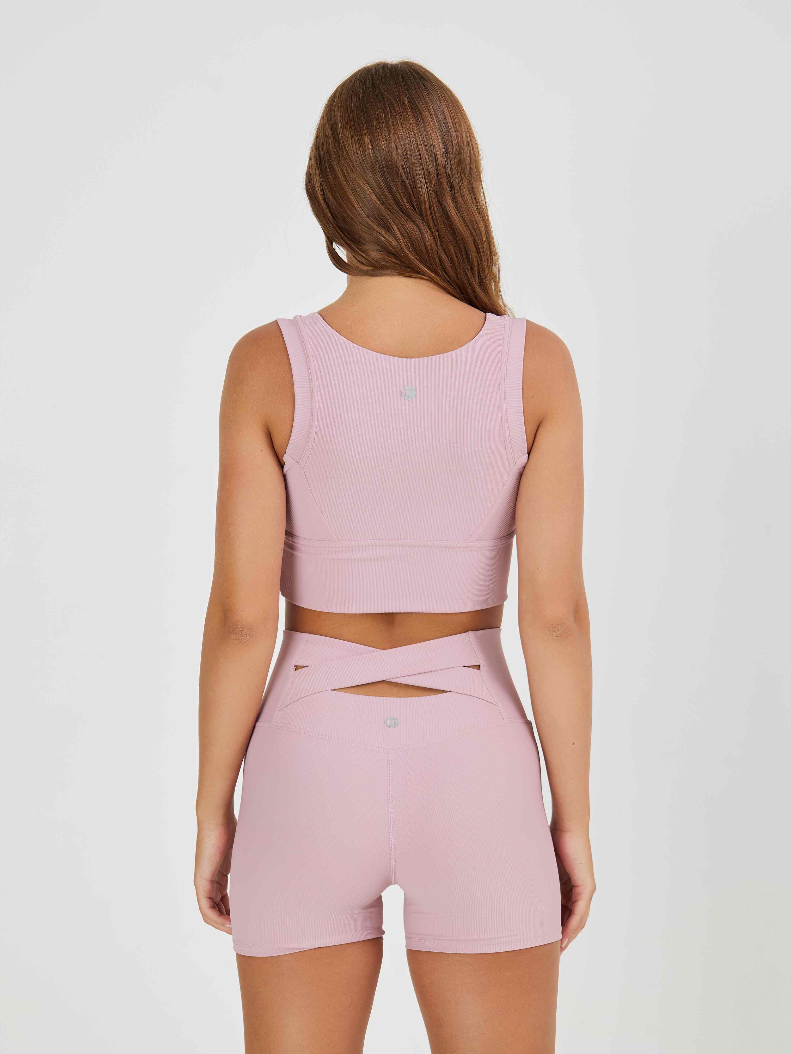 Топ в рубчик из плотной ткани с высокой степенью компрессии