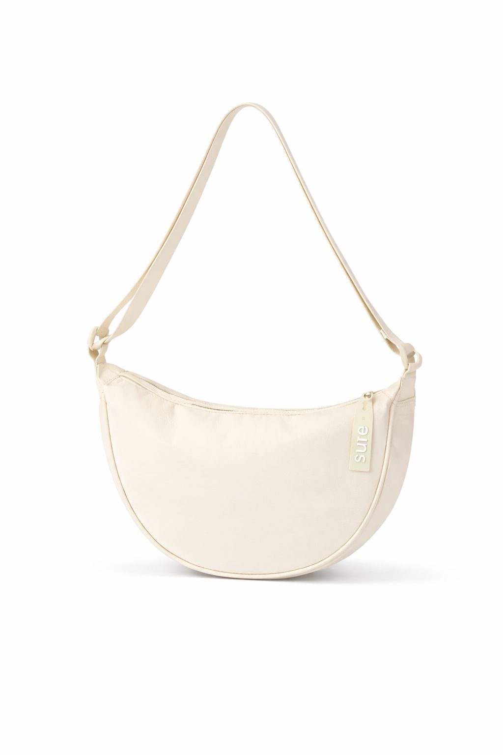 Сумка текстильная полукруглая кросс-боди