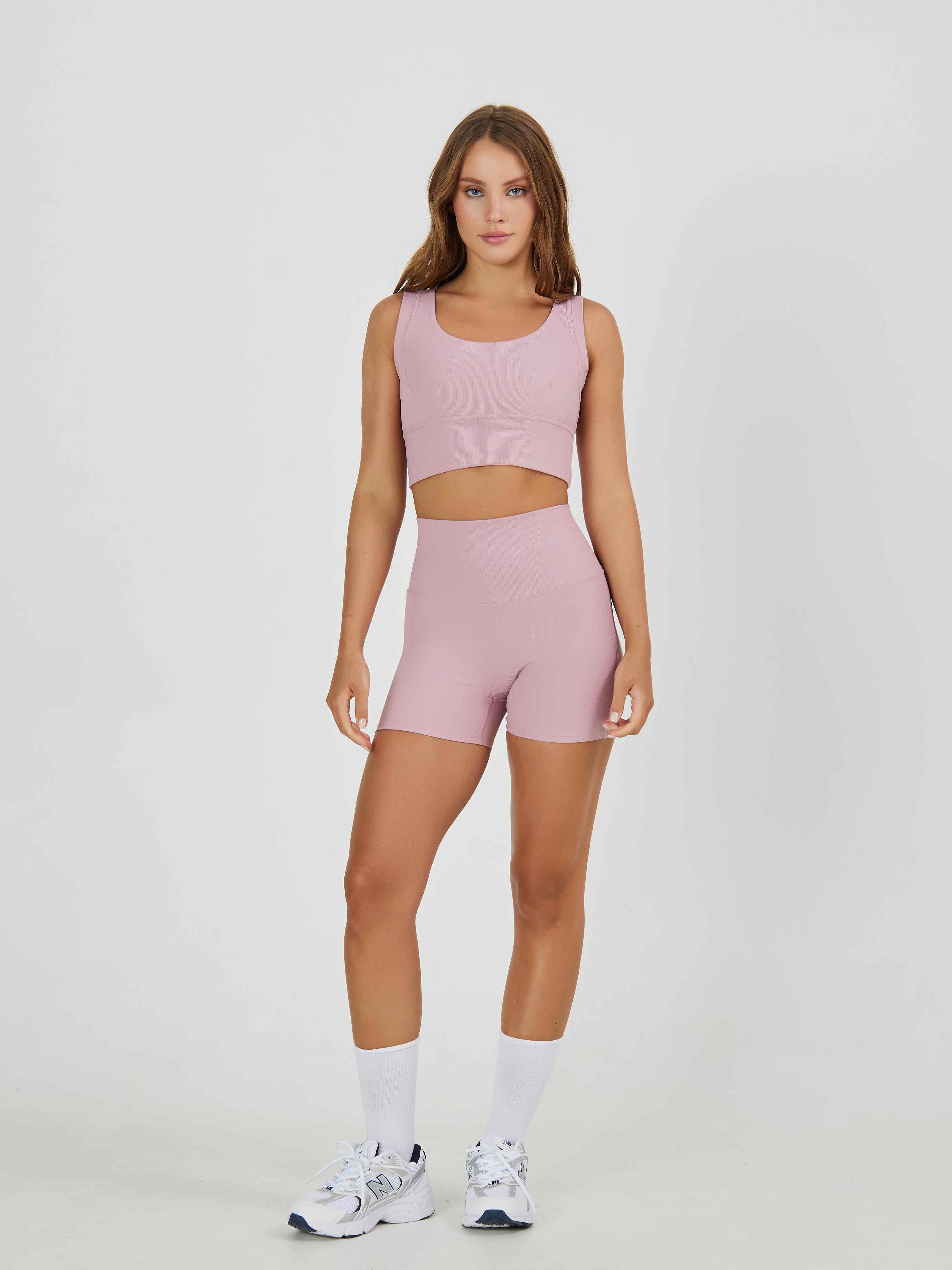 Топ в рубчик из плотной ткани с высокой степенью компрессии