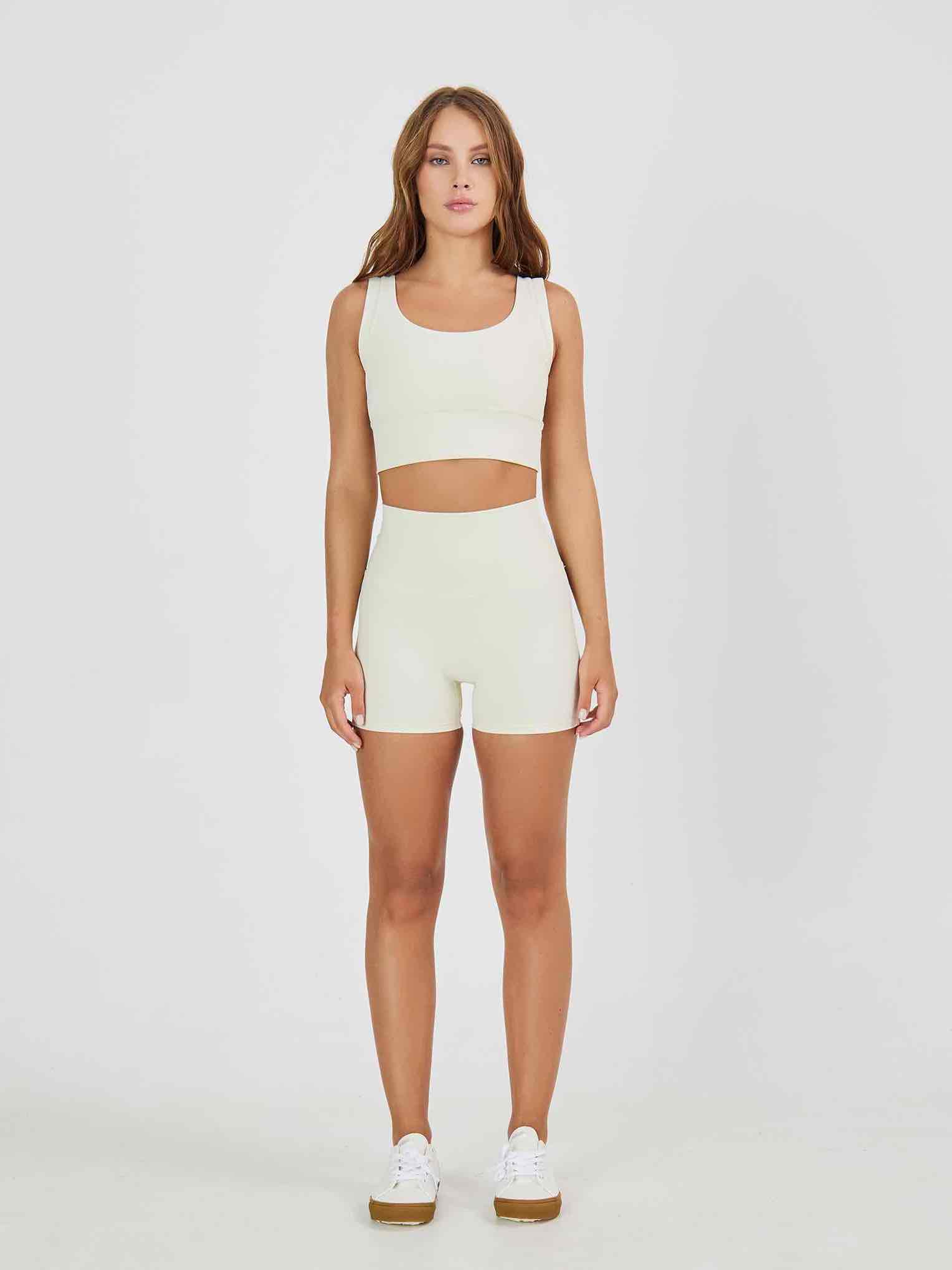 Топ в рубчик из плотной ткани с высокой степенью компрессии