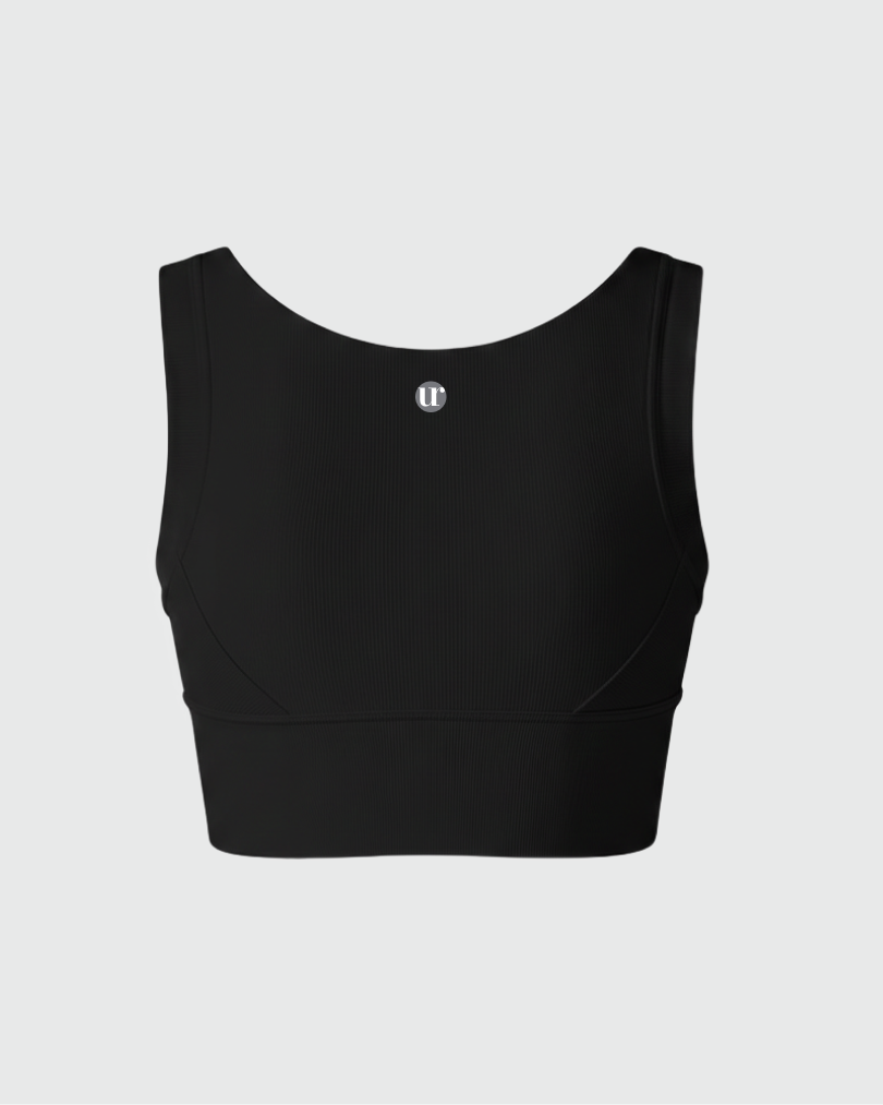 Топ в рубчик из плотной ткани с высокой степенью компрессии