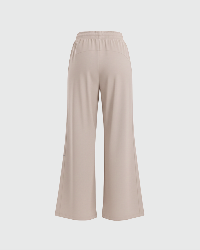 Брюки на резинке широкие из тонкой ткани SPF50