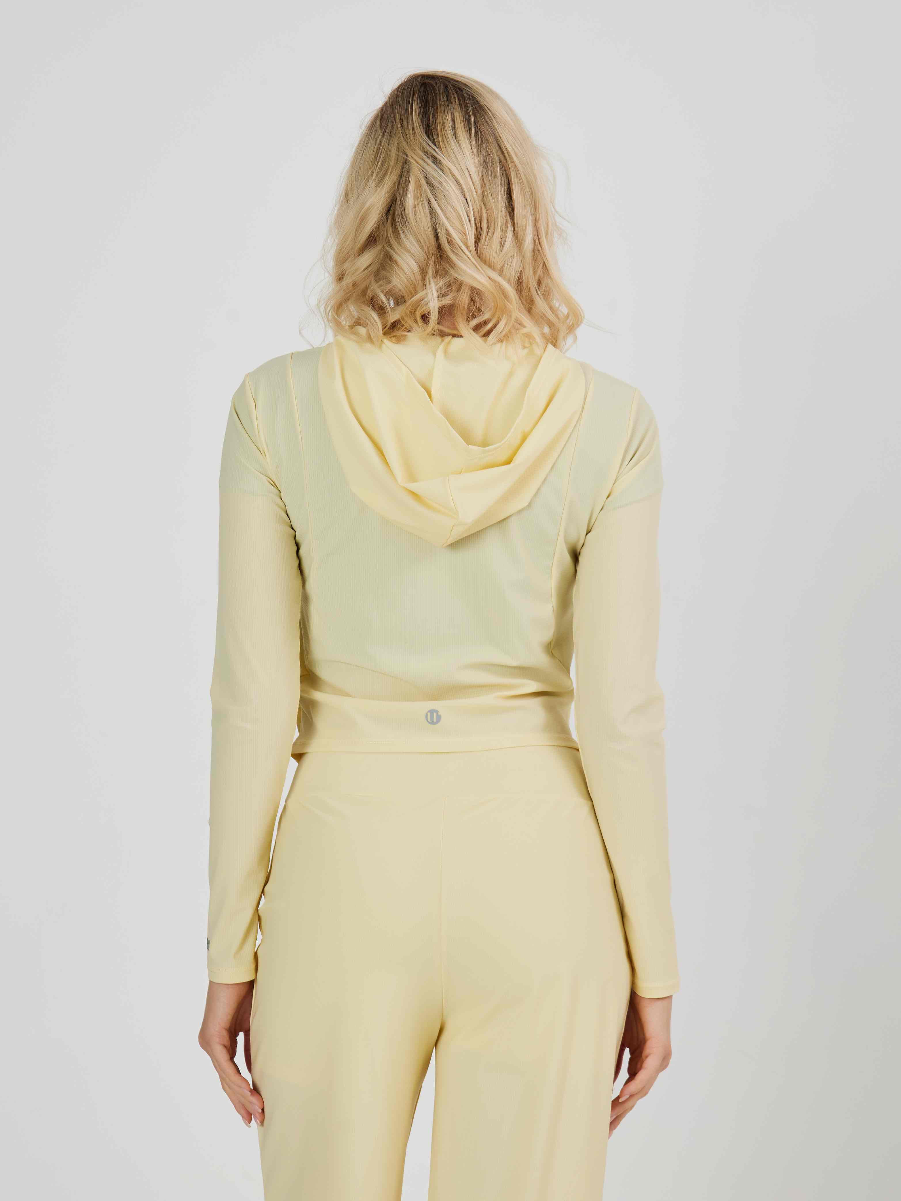 Рашгард на молнии с карманами, из тонкой ткани в клеточку SPF50, приталенного силуэта