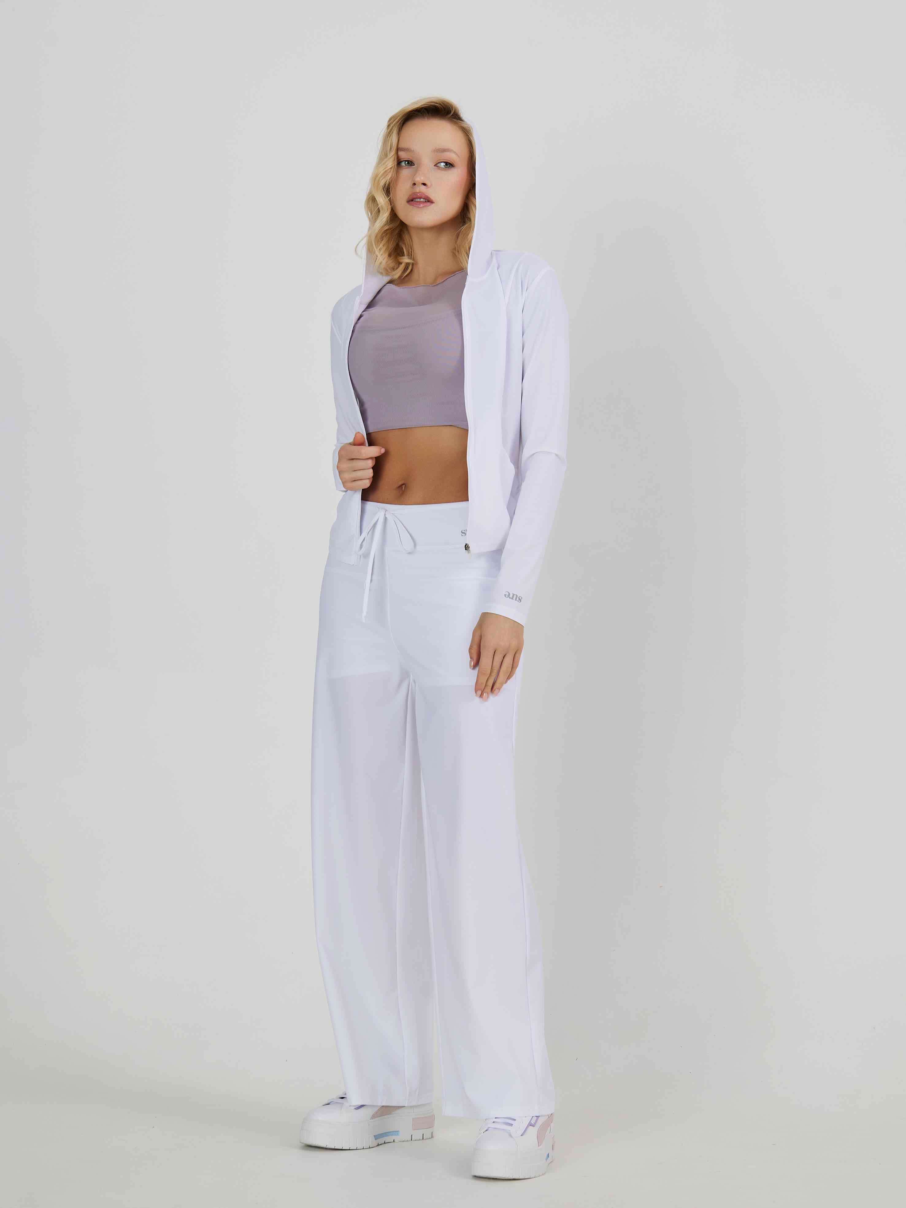 Брюки на широком поясе с внутренними шортиками