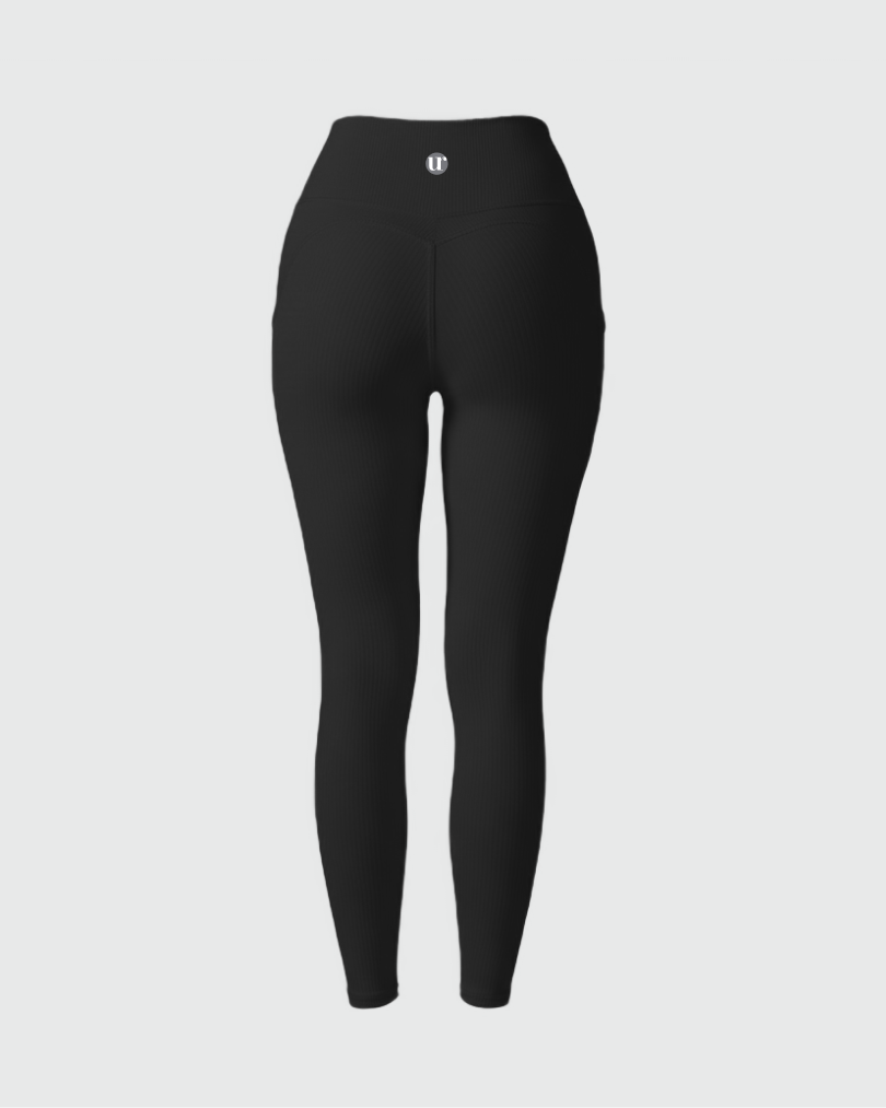 Леггинсы ультра-стретч в рубчик с боковыми карманами