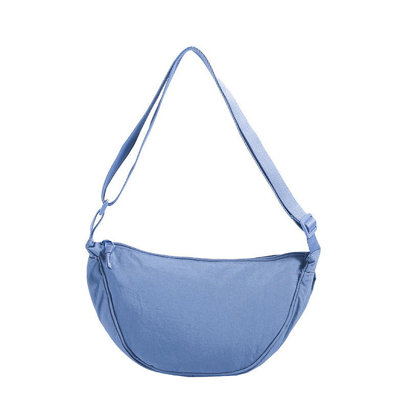 Сумка текстильная полукруглая кросс-боди