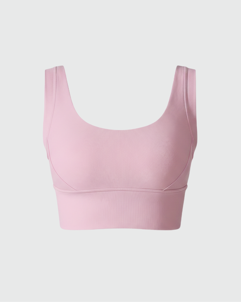 Топ в рубчик из плотной ткани с высокой степенью компрессии