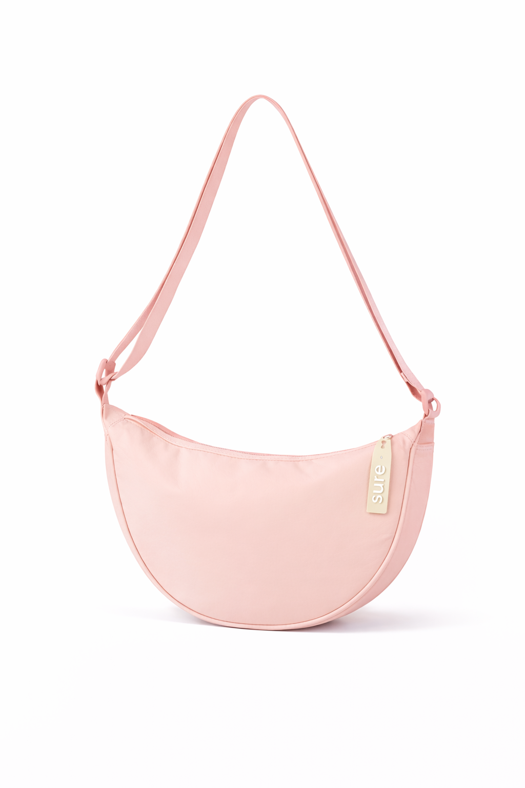 Сумка текстильная полукруглая кросс-боди