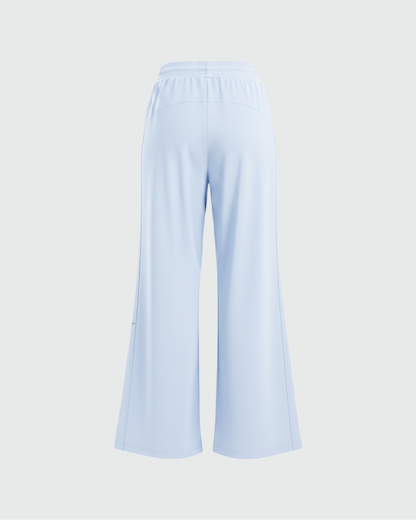 Брюки на резинке широкие из тонкой ткани SPF50