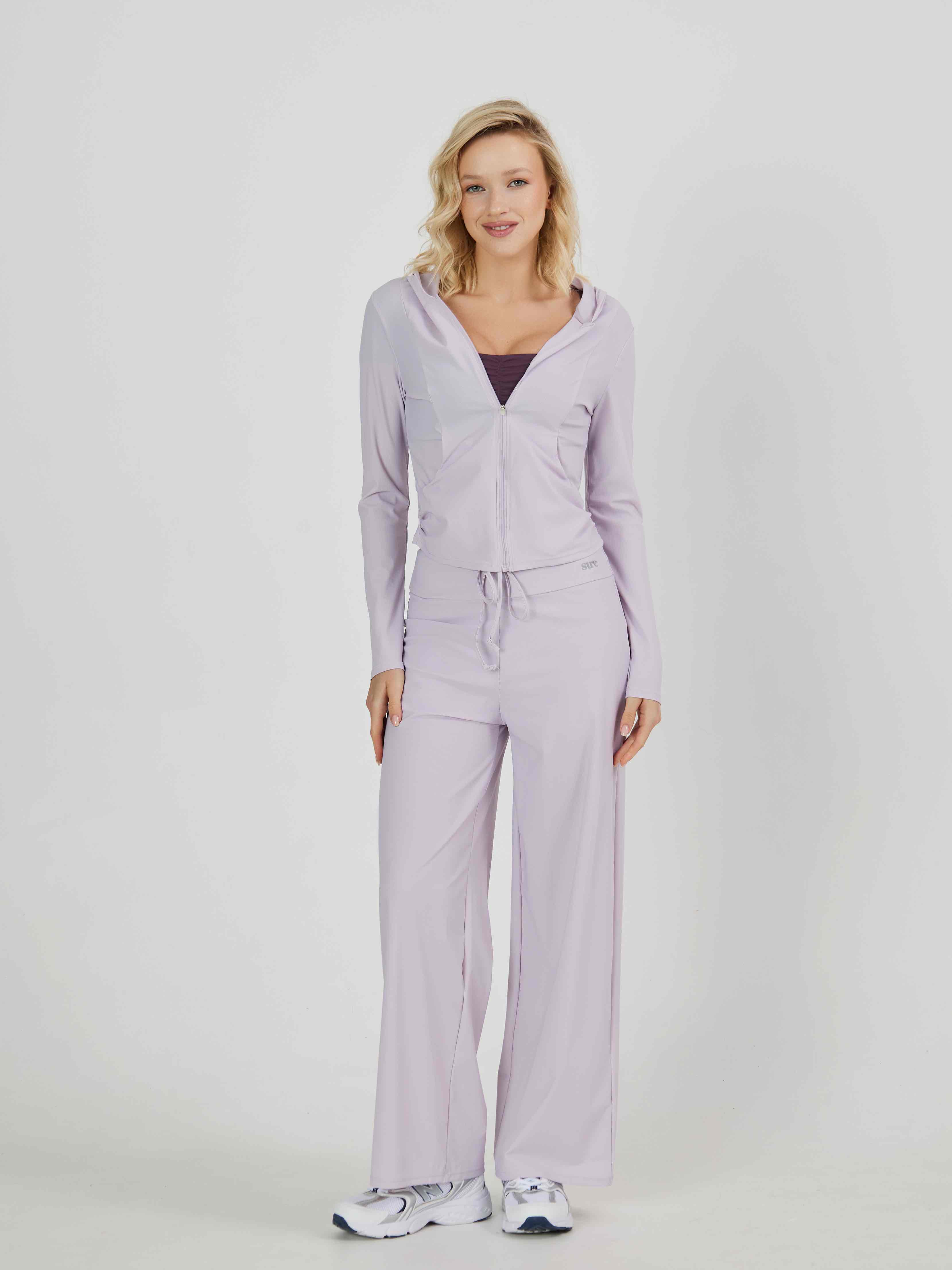 Рашгард на молнии с карманами, из тонкой ткани в клеточку SPF50, приталенного силуэта