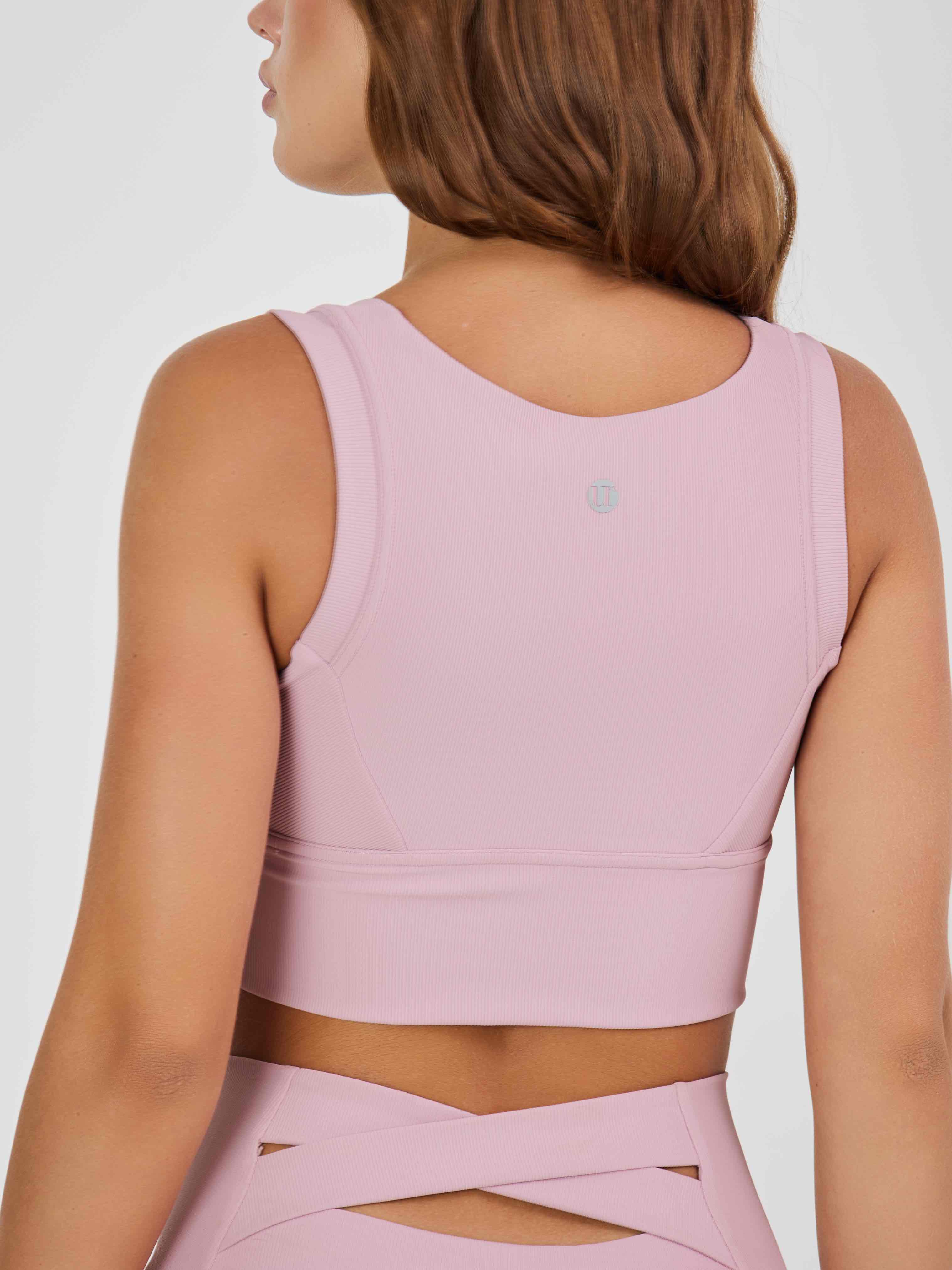 Топ в рубчик из плотной ткани с высокой степенью компрессии