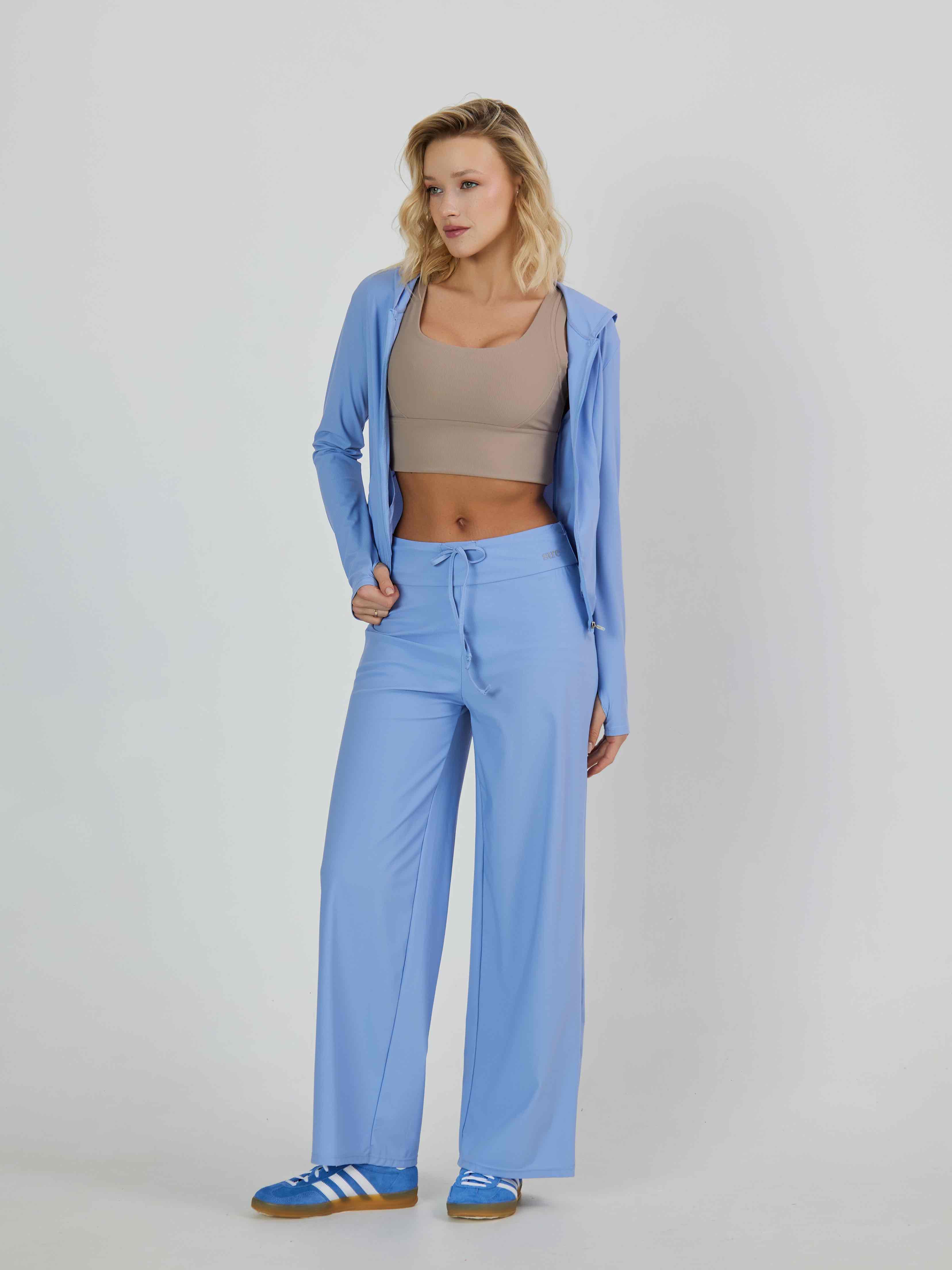 Рашгард на молнии с карманами, из тонкой ткани в клеточку SPF50, приталенного силуэта