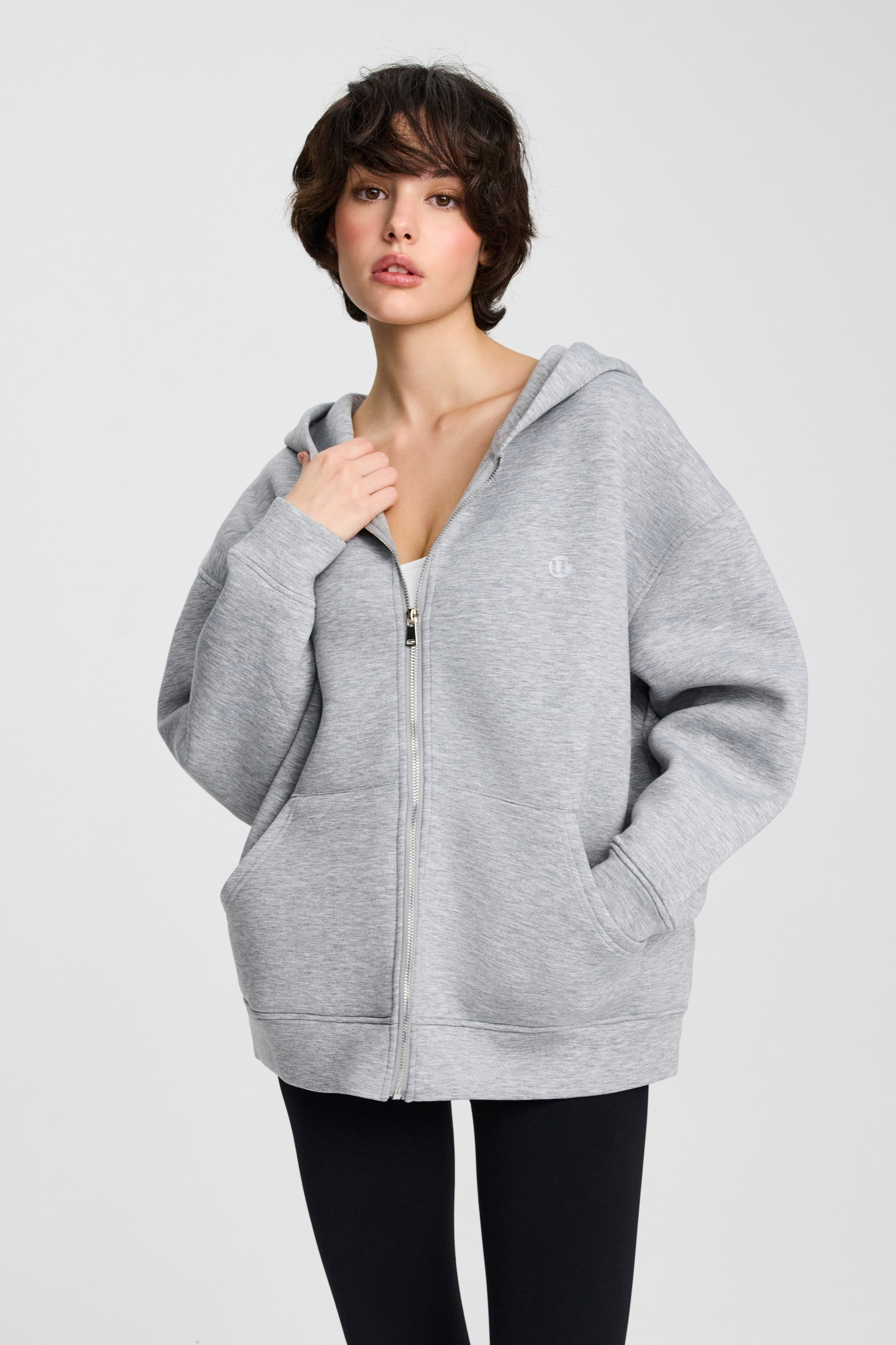 Свитшот на молнии с капюшоном