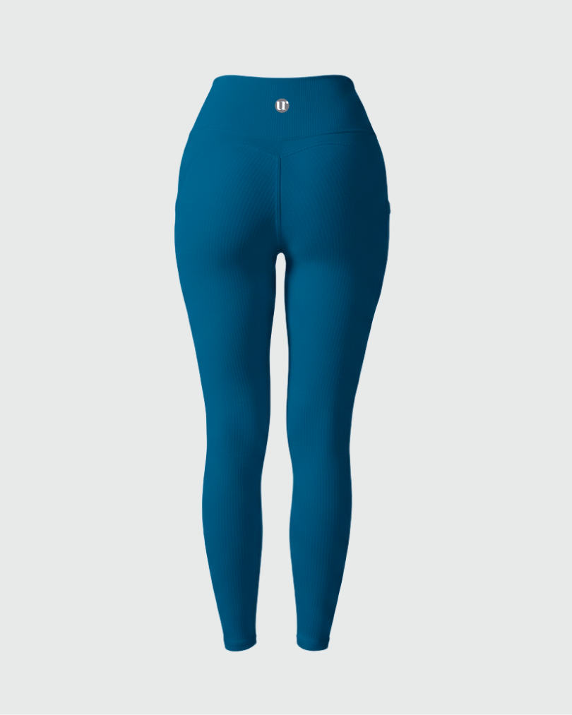 Леггинсы ультра-стретч в рубчик с боковыми карманами