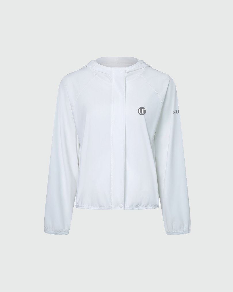 Ветровка с капюшоном из эластичной ткани SPF50