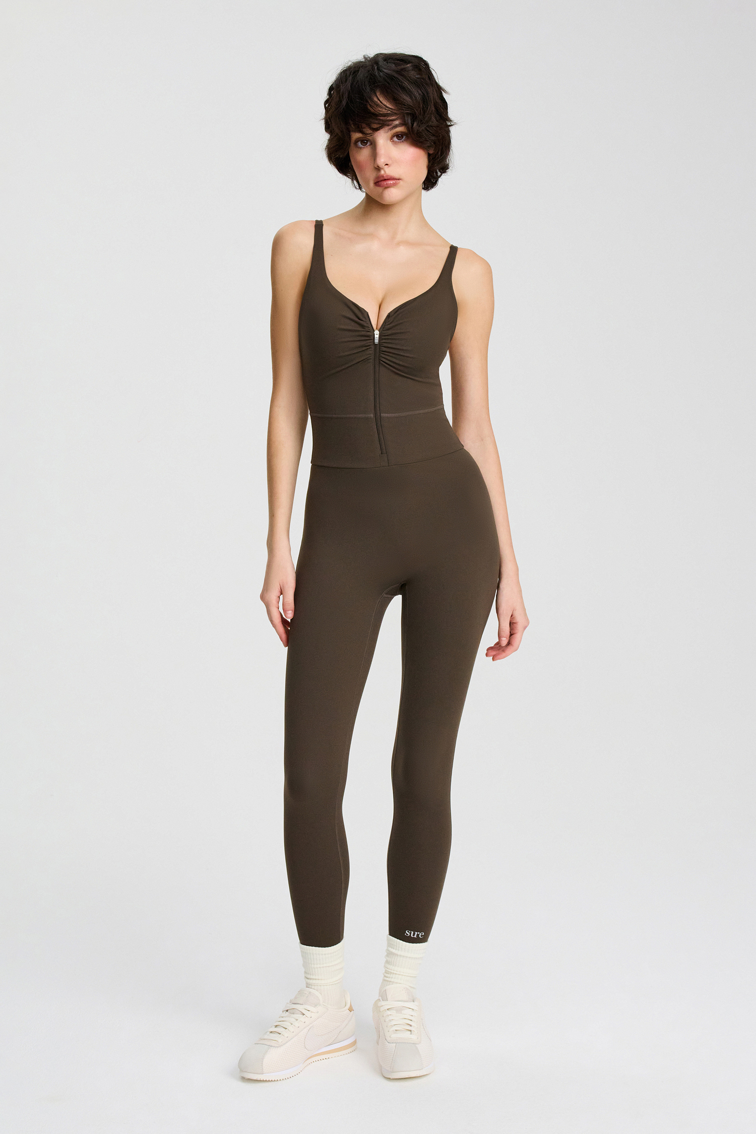 Утягивающий комбинезон на молнии, с эффектом &quot;второй кожи&quot;, для коррекции фигуры и подтяжки ягодиц, со съемными чашечками